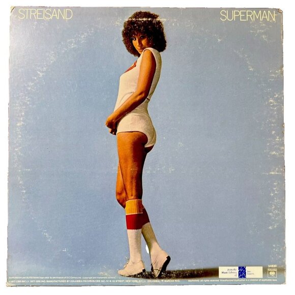 Superman Barbra Streisand Columbia 1977 Vinyl LP JC 34830 With Lyrics/Poster - Picture 2 of 14